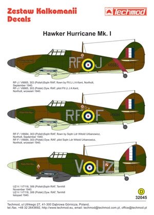 Techmod 32045 - Hawker Hurricane I 1/32 – immagine 2