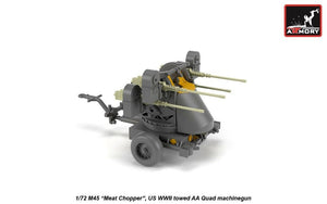 Armory Models 72239 M45 Quadmount, US WWII 4x 12.7mm M2HB Turret on M20 trailer 1/72 – Bild 2
