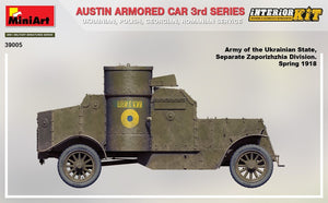 MiniArt 39005 AUSTIN ARMORED CAR 3rd SERIES: UKRAINIAN, POLISH, GEORGIAN, ROMANIAN SERVICE. INTERIOR KIT 1/35 – immagine 8