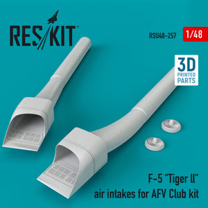 RESKIT RSU48-0257 F-5 « TIGER LL » PRISE D&amp;#39;AIR POUR MAQUETTE AFV CLUB (IMPRIMÉE EN 3D) 1/48