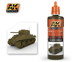 Base de teint AK Interactive AK182 Olive Drab 60 ml