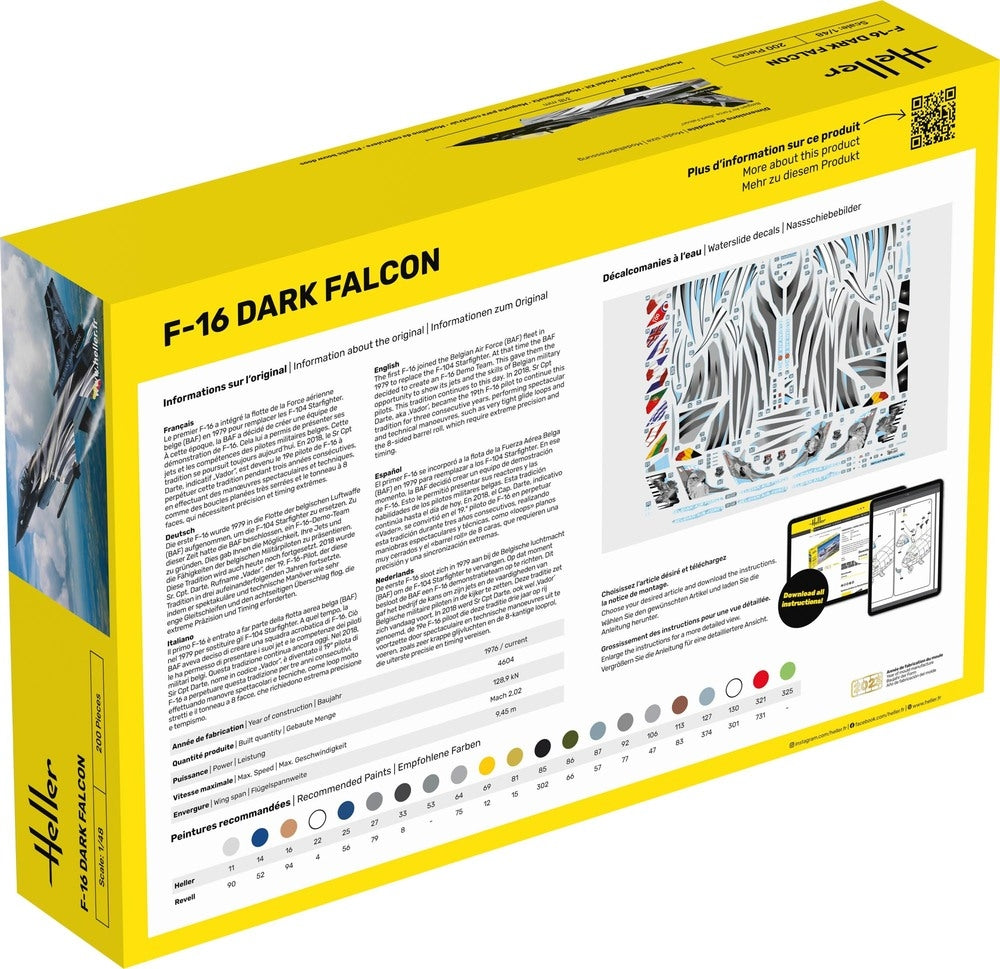 Heller 35411 F-16 Dark Falcon - Starter Kit 1/48 – image 3