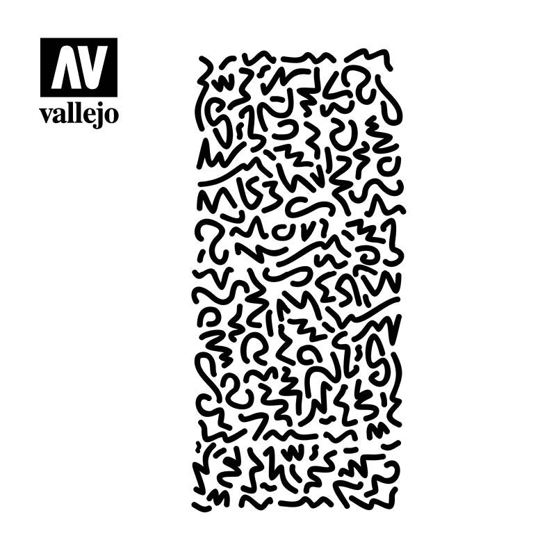 Vallejo ST-CAM001 Luftwaffe WWII Shingles Camo Stencil 1/32 – Bild 2