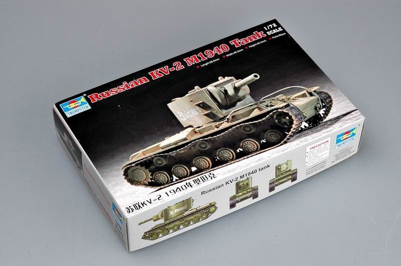 Trumpeter 07235 Soviet KV-2 M1940 tank 1/72 – immagine 2