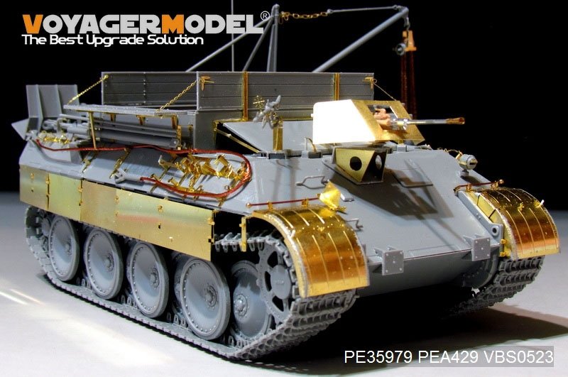 Maquette Voyager PE35979 Bergepanther Ausf.A allemand de la Seconde Guerre mondiale (type ancien, porte-outils Panther A) - Base pour TAKOM 2101 au 1/35 – image 2