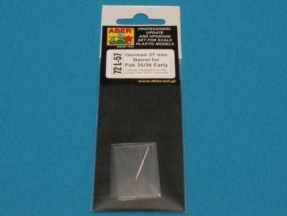 Aber 72L-57 Lufa 37mm do niemieckiej armaty p/p Pak 35/36 – wczesna / German 37mm Barrel for Pak 35/36 Early 1/72 – immagine 4
