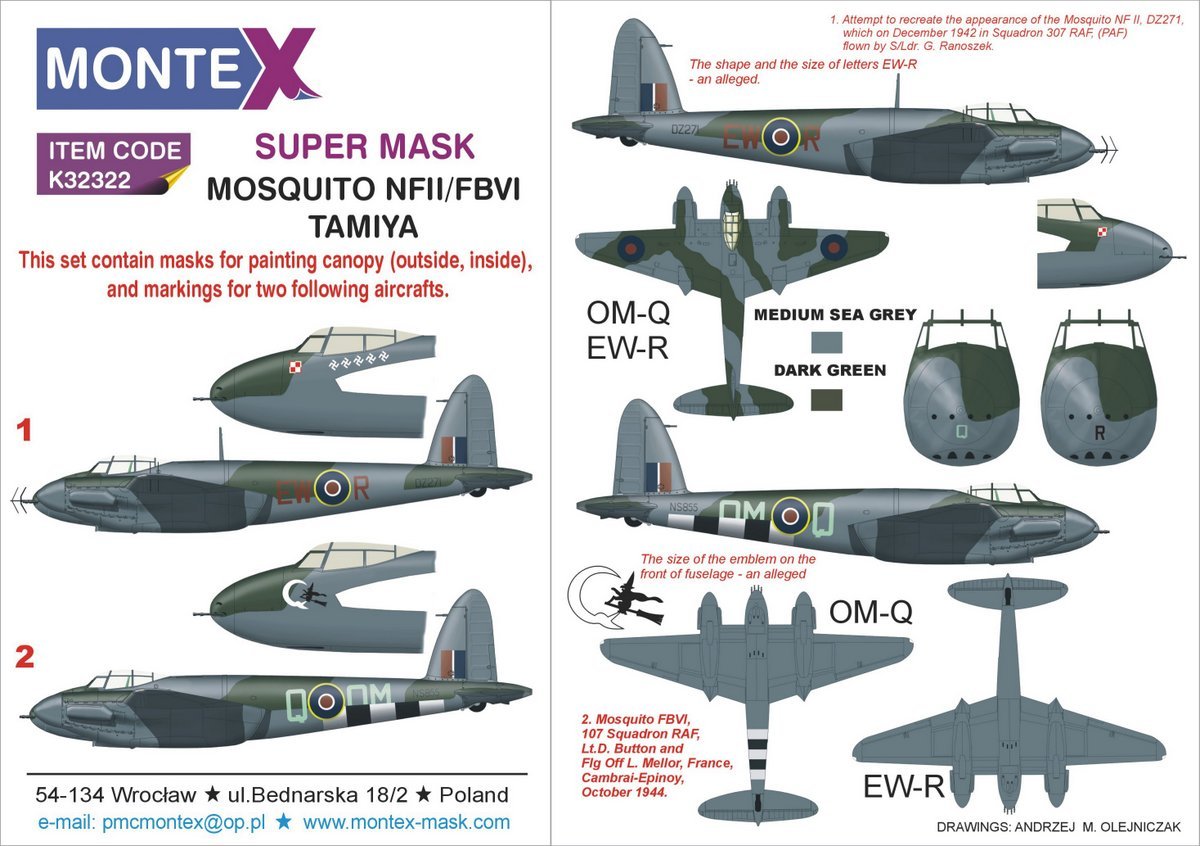 Montex K32322 MOUSTIQUE NFII &amp; FBVI 1/32