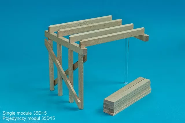 RB Model 35D15 WW II Wooden bridge Price for single module 1/35 – imagen 2