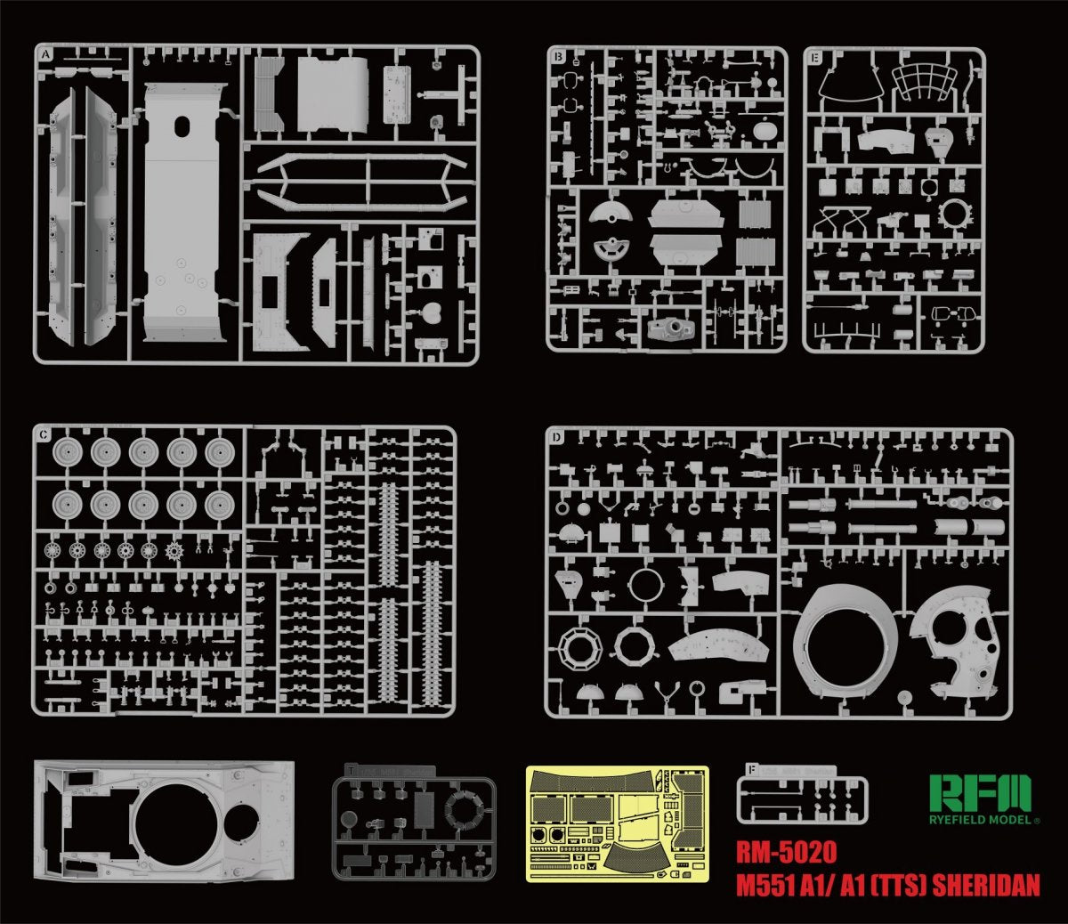 Rye Field Model 5020 M551A1/ A1TTS SHERIDAN 1/35 – Bild 4