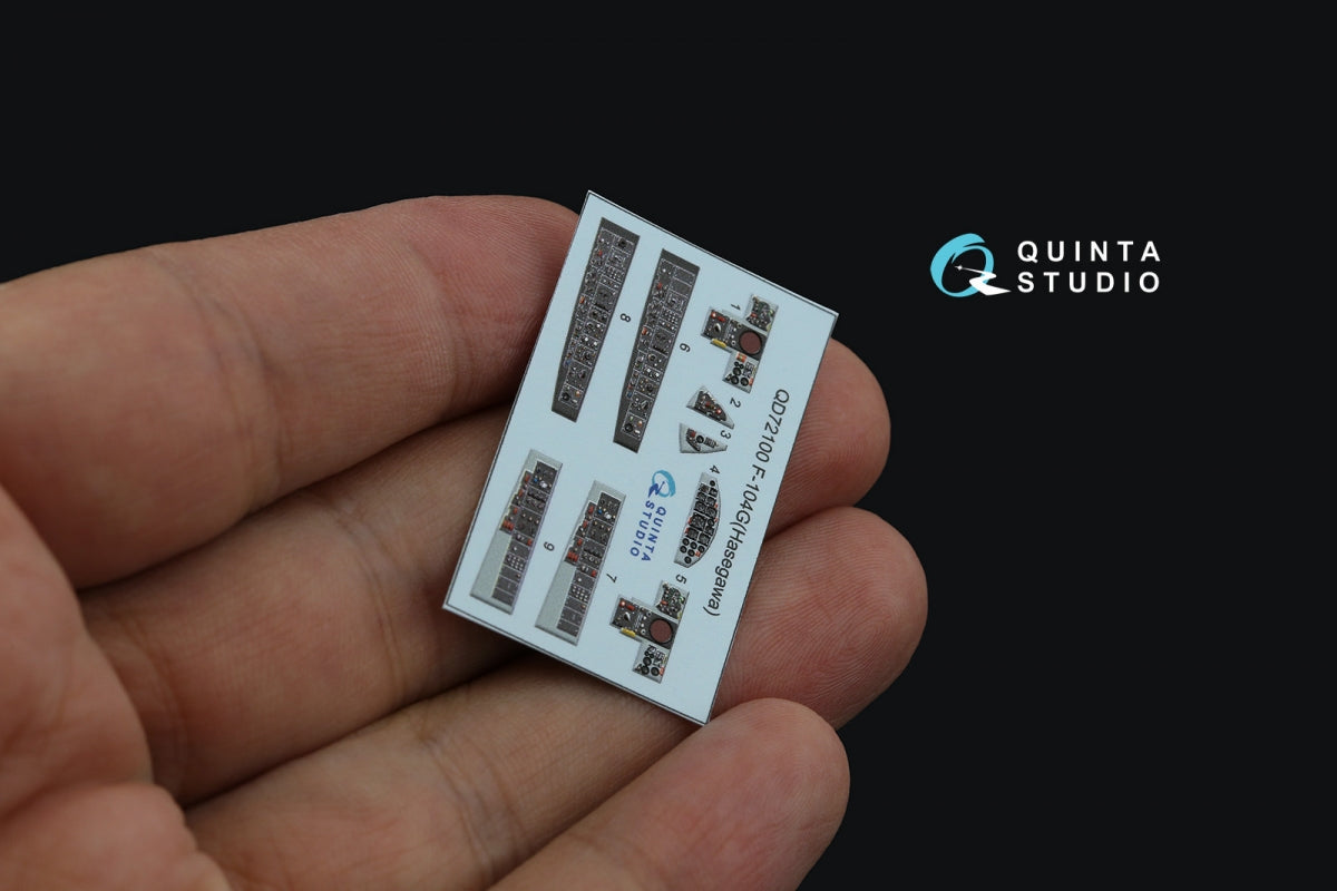 Quinta Studio QD72100 F-104G 3D-Printed &amp;amp; coloured Interior on decal paper (Hasegawa) 1/72 – Bild 3