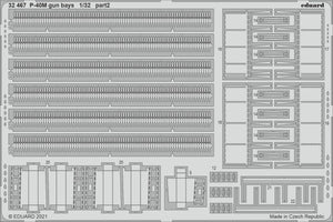 Eduard 32467 P-40M gun bays TRUMPETER 1/32 – imagen 2