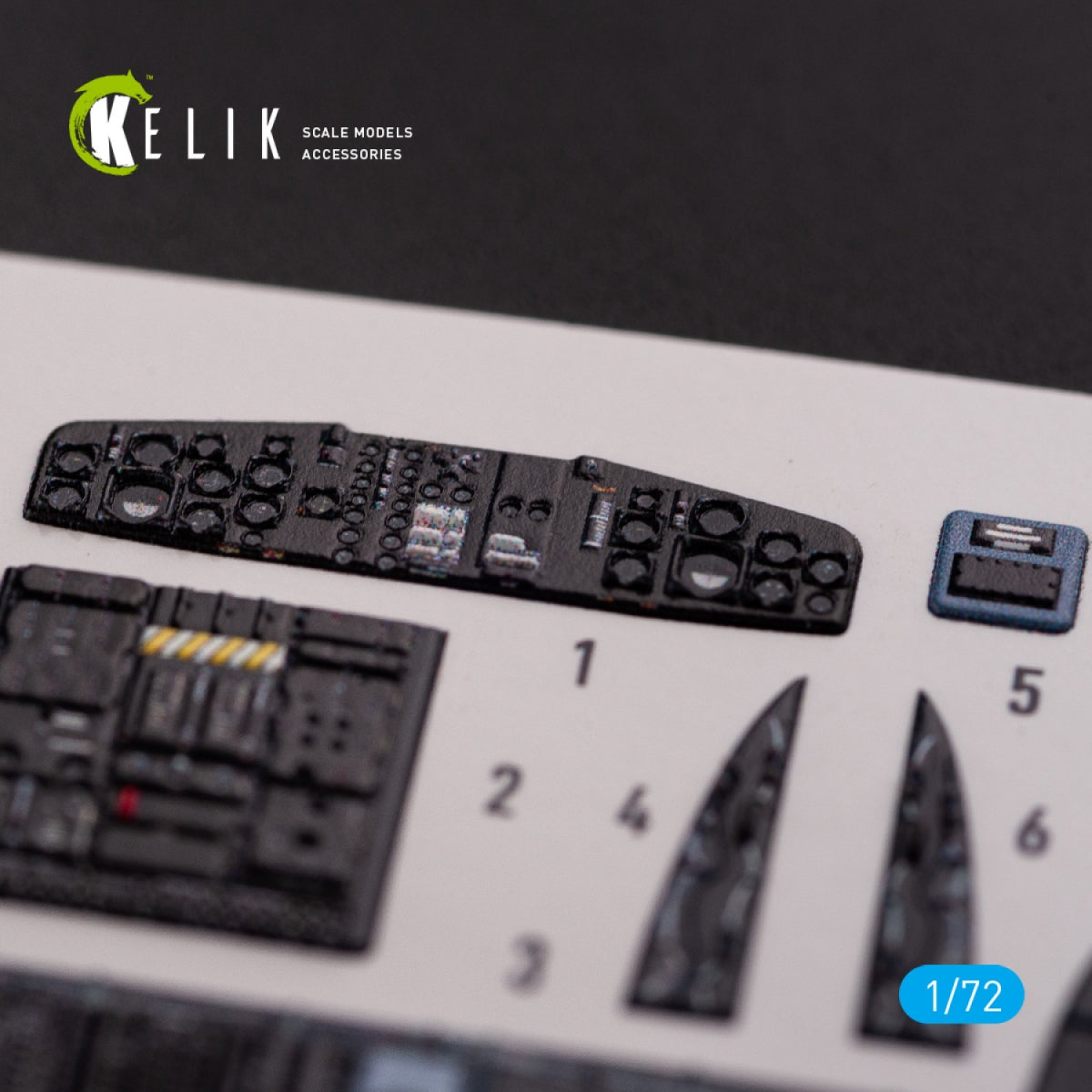 KELIK K72078 CH-53D Sea Stallion interior 3D decals for Fujimi/Academy kit 1/72 – Bild 8