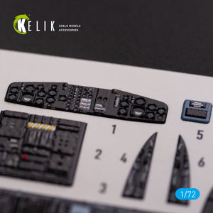 KELIK K72078 CH-53D Sea Stallion interior 3D decals for Fujimi/Academy kit 1/72 – Bild 8
