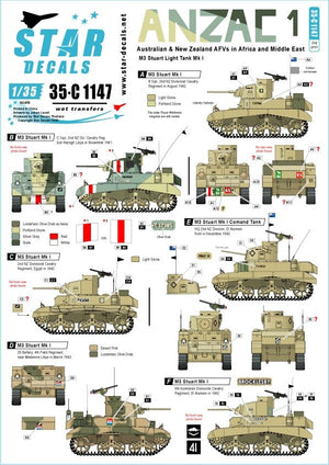 Star Decals 35-C1147 ANZAC # 1 1/35