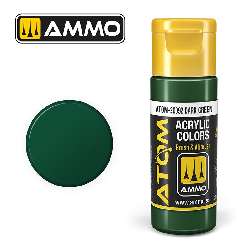 Ampo de Mig Jimenez 20092 ATOM COLOR Vert foncé 20 ml
