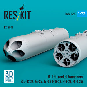 RESKIT RS72-0529 B-13L rocket launchers (2 pcs) (3D Printed) 1/72 – Bild 2