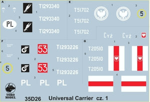 ToRo Modèle 35D26 - Universal Carrier Mk.I en service polonais vol.1 1/35