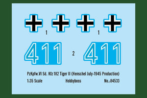 Hobby Boss 84533 Pz.Kpfw.VI Sd.Kfz.182 Tiger II (Henschel July-1945 Production) 1/35 – Bild 6