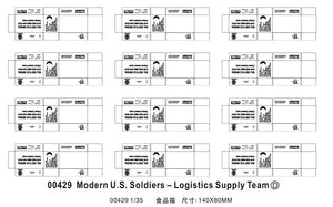 Trumpeter 00429 Modern U.S. soldiers Logistics Supply Team 1/35 – Bild 2