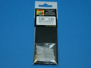 Aber 350L-51 Set of barrels 356mm x 12; 127mm x 20; 28mm x 8 for Arizona class battleships 1/350 – image 4