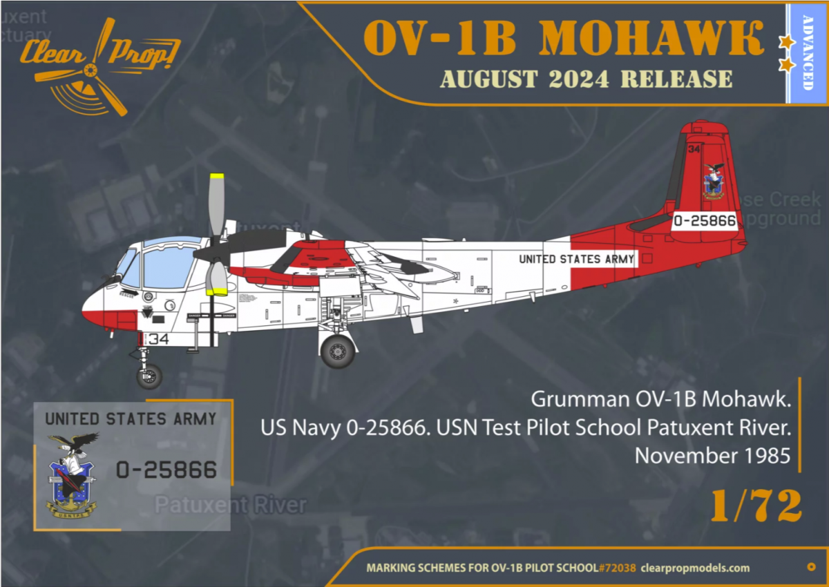 Clear Prop! CP72038 OV-1B Mohawk « École de pilotage » KIT AVANCÉ 1/72  – image 4