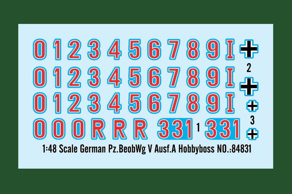 Hobby Boss 84831 German PzBeobWg V Ausf.A 1/48 – imagen 3