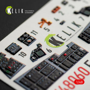 KELIK K48060 F-16E DESERT VIPERS BLOCK 60 INTERIOR 3D DECALS FOR KINETIC KIT 1/48 – Bild 4