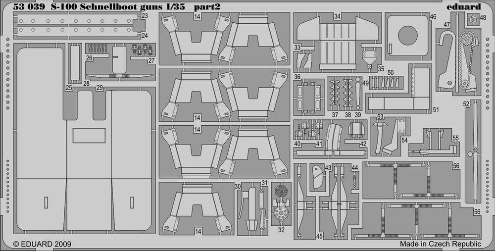 Eduard 53039 S-100 Schnellboot guns ITALERI 1/35 – Bild 2