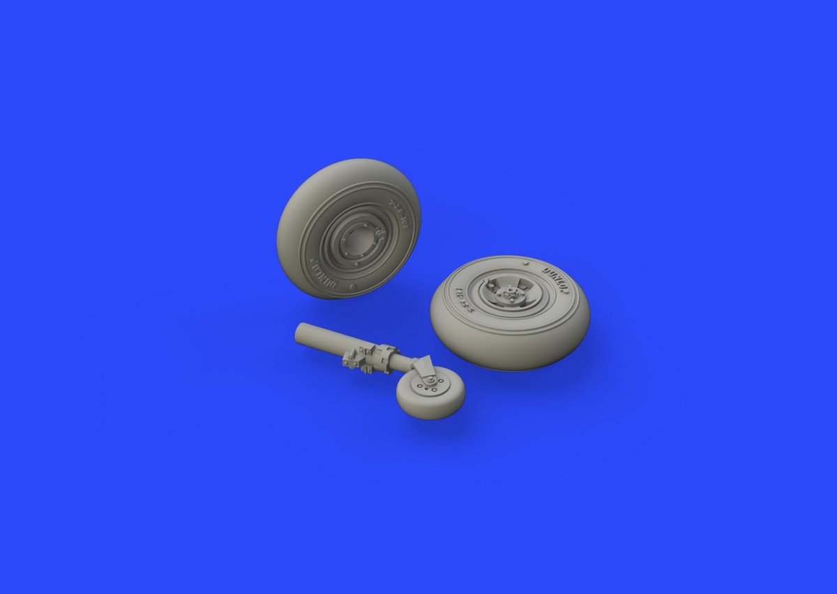 Eduard 672146 Spitfire Mk. VIII wheels - 4 spoke w/ smooth tire EDUARD 1/72 – imagen 2