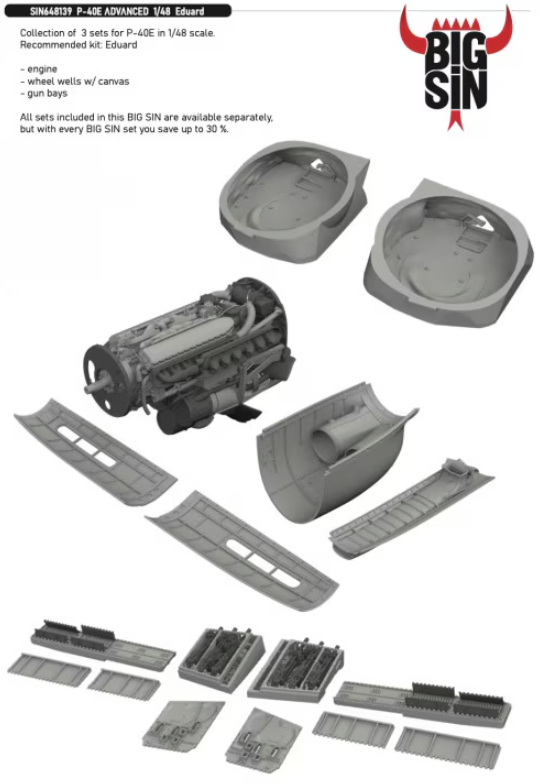 Eduard SIN648139 P-40E ADVANCED EDUARD 1/48