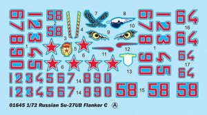 Trumpeter 01645 Russian Su-27UB Flanker C Fighter 1/72 – Bild 6