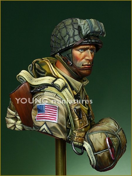 Young Miniatures YM1824 US Paratroopers 82nd Airborne Normandy 1944 1/10 – immagine 3