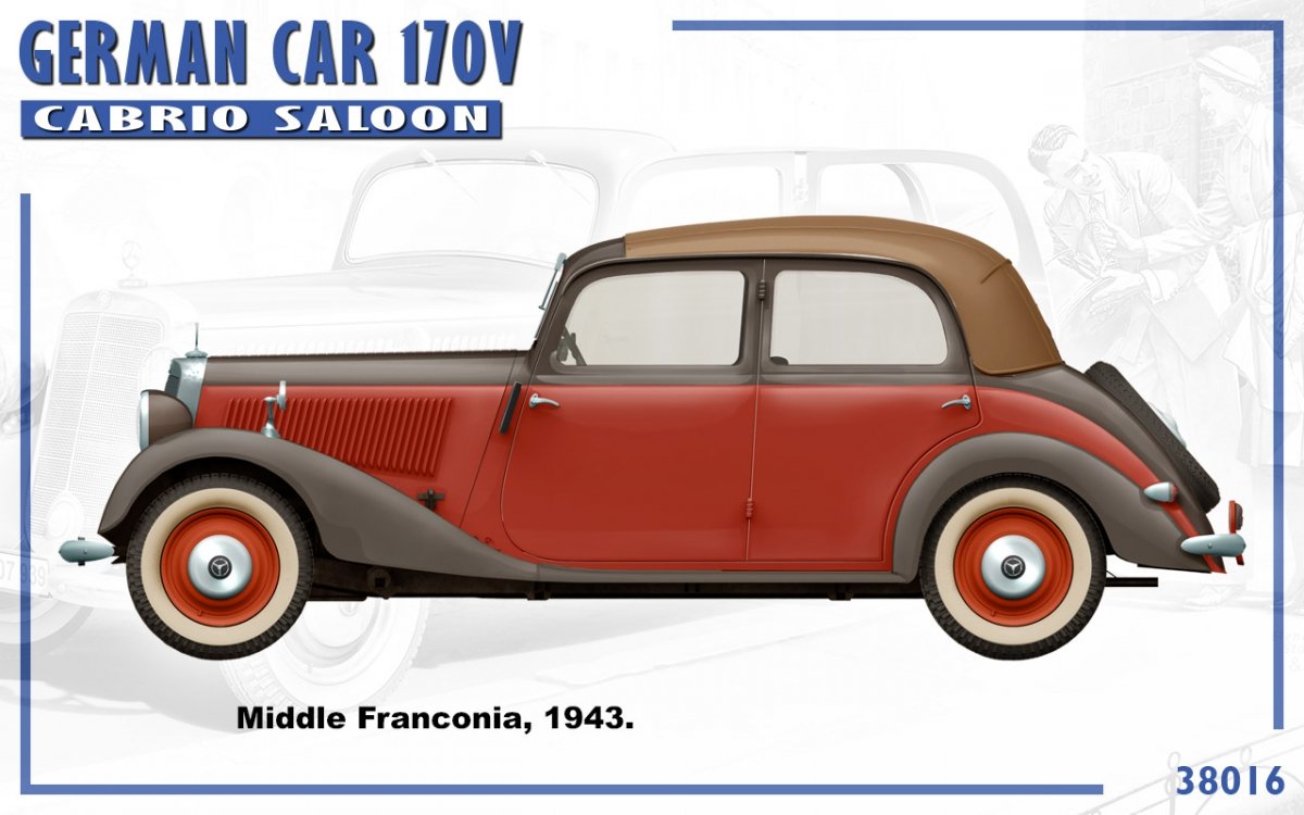 MiniArt 38016 VOITURE ALLEMANDE 170V BERLINE CABRIOLET 1/35 – image 9