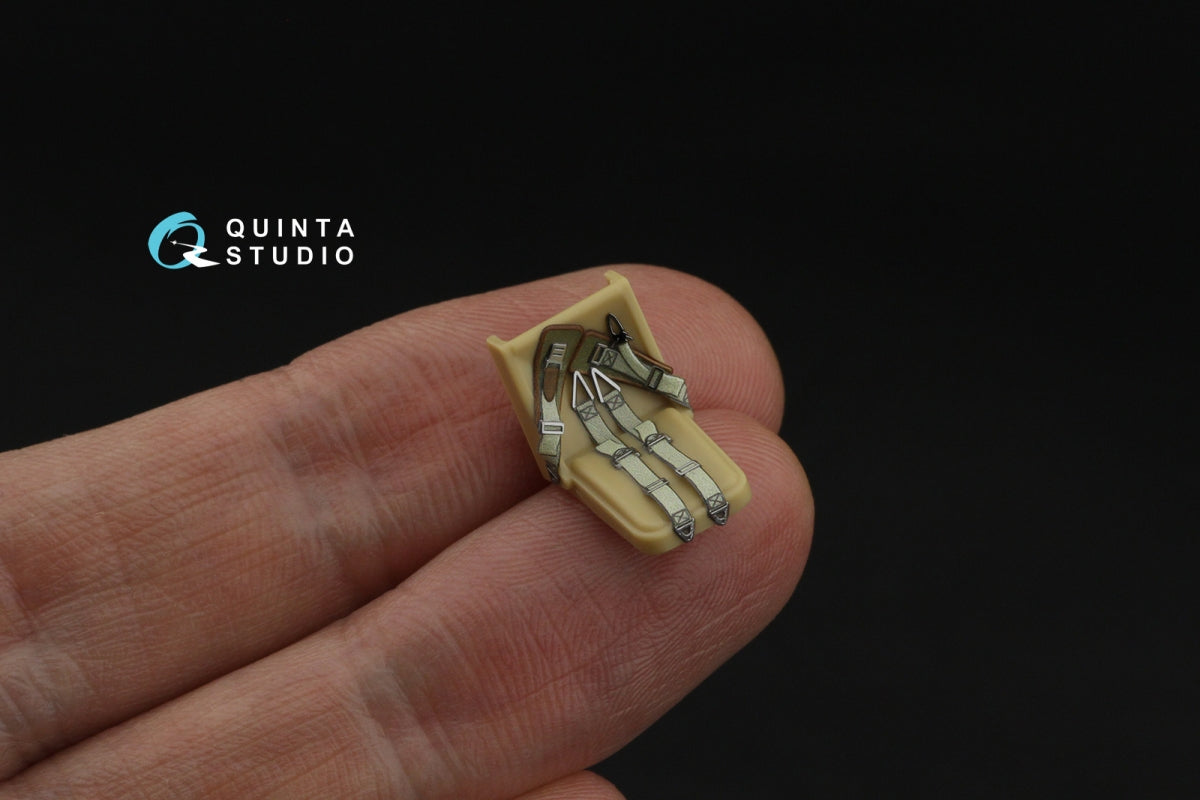Quinta Studio QR+48096 WWII German fighter seat belts (with metal buckles) (All kits) 1/48 – imagen 7
