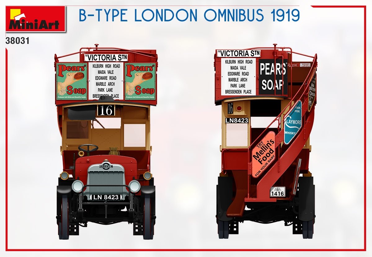 MiniArt 38031 B-TYPE LONDON OMNIBUS 1919 1/35 – Bild 6