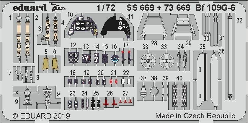 Eduard 73669 Bf 109G-6 1/72 TAMIYA – image 2