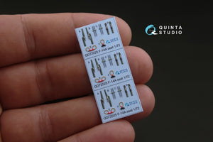 Intérieur imprimé en 3D et coloré sur papier décalcomanie Quinta Studio QD72025 F-14A (pour kit GWH) 1/72 – image 4