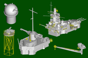 Trumpeter 05360 German Gneisenau Battleship 1/350 – zdjęcie 13