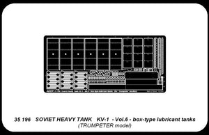 Aber 35196 Russian heavy tank KV-1 - vol. 6 - additional set - box-type lubricant tanks 1/35 – Bild 3