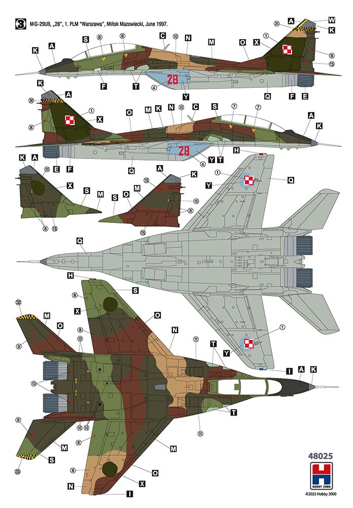 Hobby 2000 48025 MiG-29UB Polish Air Force 1/48 – image 3
