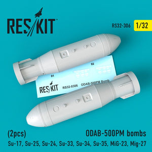 RESKIT RS32-0306 ODAB-500PM BOMBS (2PCS) 1/32