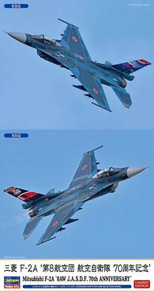 Hasegawa 07548 Mitsubishi F-2A &amp;#39;8AW J.A.S.D.F. 70th Anniversary&amp;#39; 1/48