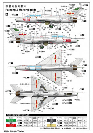 Trumpeter 02824 JJ-7 Trainer 1/48 – immagine 3