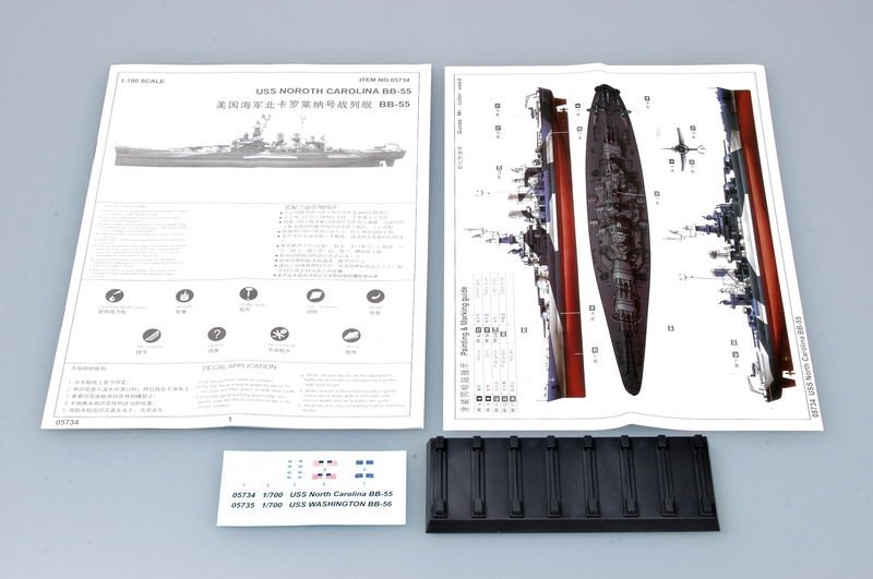 Trumpeter 05734 USS North Carolina BB-55 1/700 – Bild 6