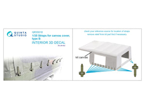 Quinta Studio QR35018 Straps for cancas cover, type B 1/35 – imagen 2
