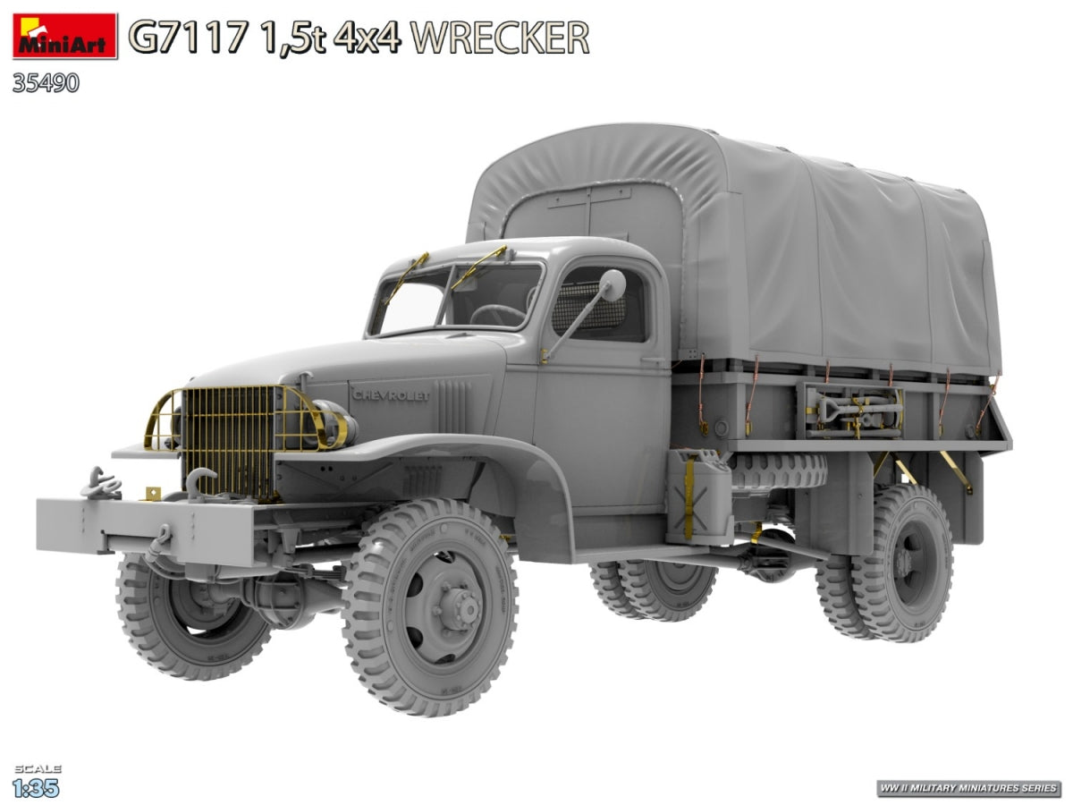 MiniArt 35490 G7117 1,5t 4x4 Wrecker 1/35 – immagine 4