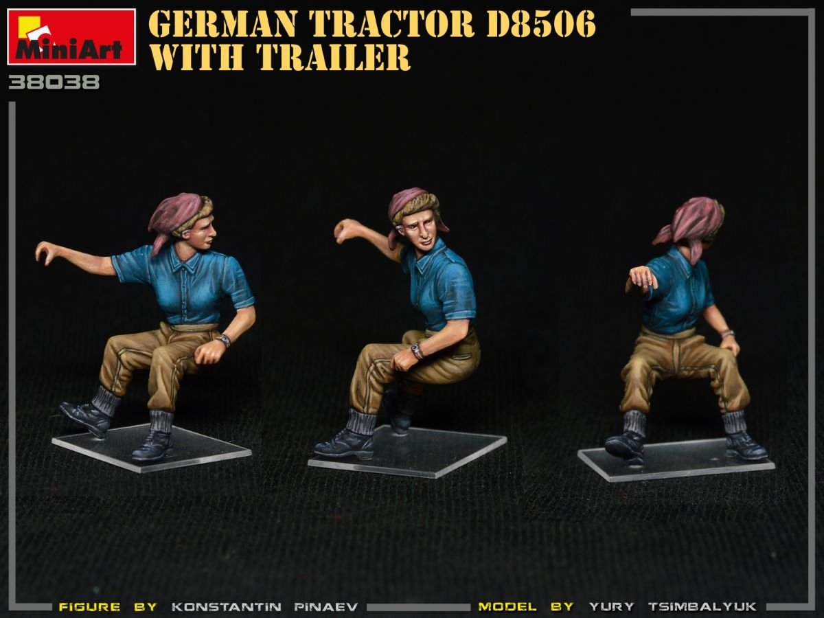 MiniArt 38038 German Tractor D8506 with trailer 1/35 – image 13