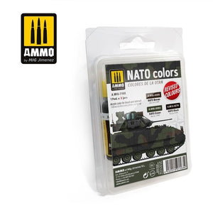 Munitions Mig Jimenez 7188, couleurs OTAN, lot de 3 x 17 ml