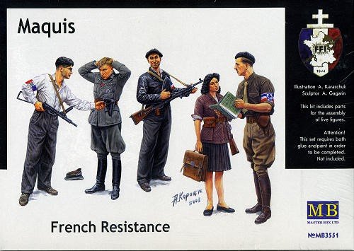 Master Box 3551 Maquis, Résistance française (1/35) 