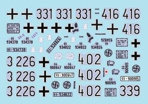 Star Decals 35-C1371 SdKfz 250 neu 2 SdKfz 250/1, SdKfz 250/3 and SdKfz 250/7 - Waffen-SS markings 1/35 – immagine 3